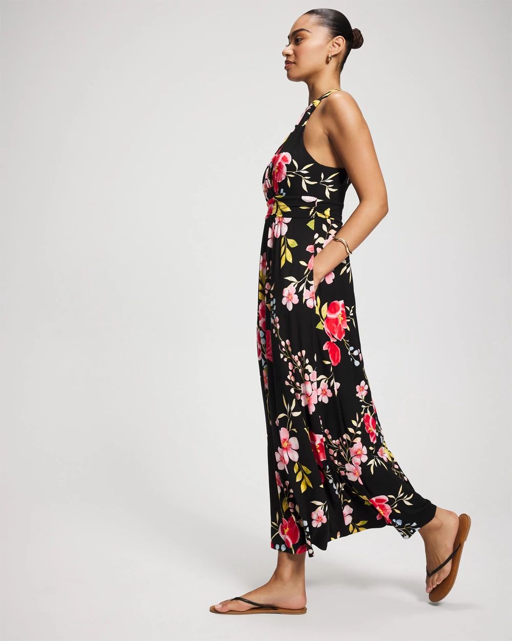 Soft Jersey Crossback Maxi Bra Dress click to view larger image.