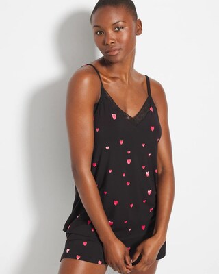 Lace Trim Pajama Cami click to view larger image.