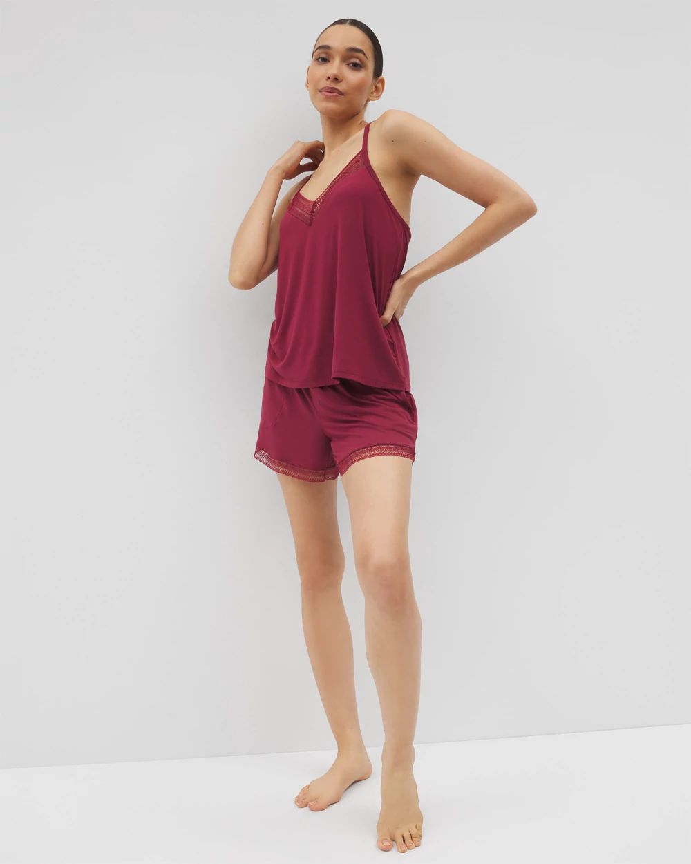 Cool Nights Geo Lace Pajama Short