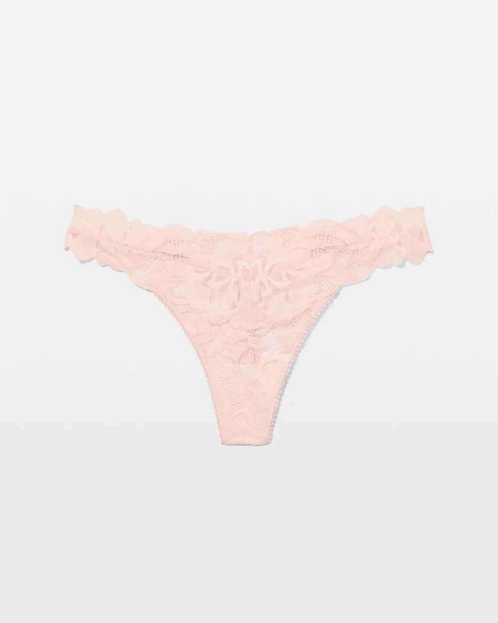 Bold Floral Lace Thong click to view larger image.
