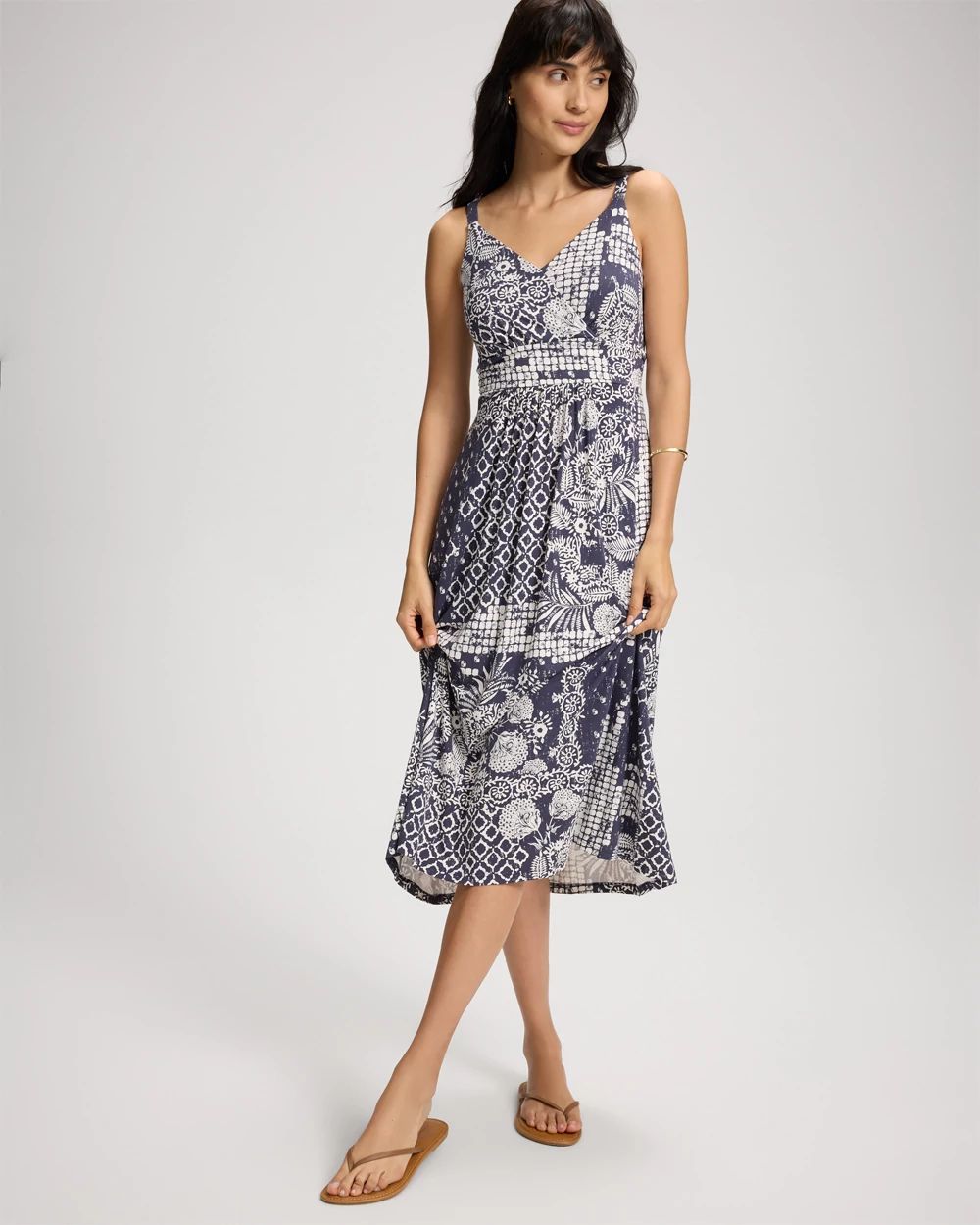 Soft Jersey Surplice Midi Bra Dress