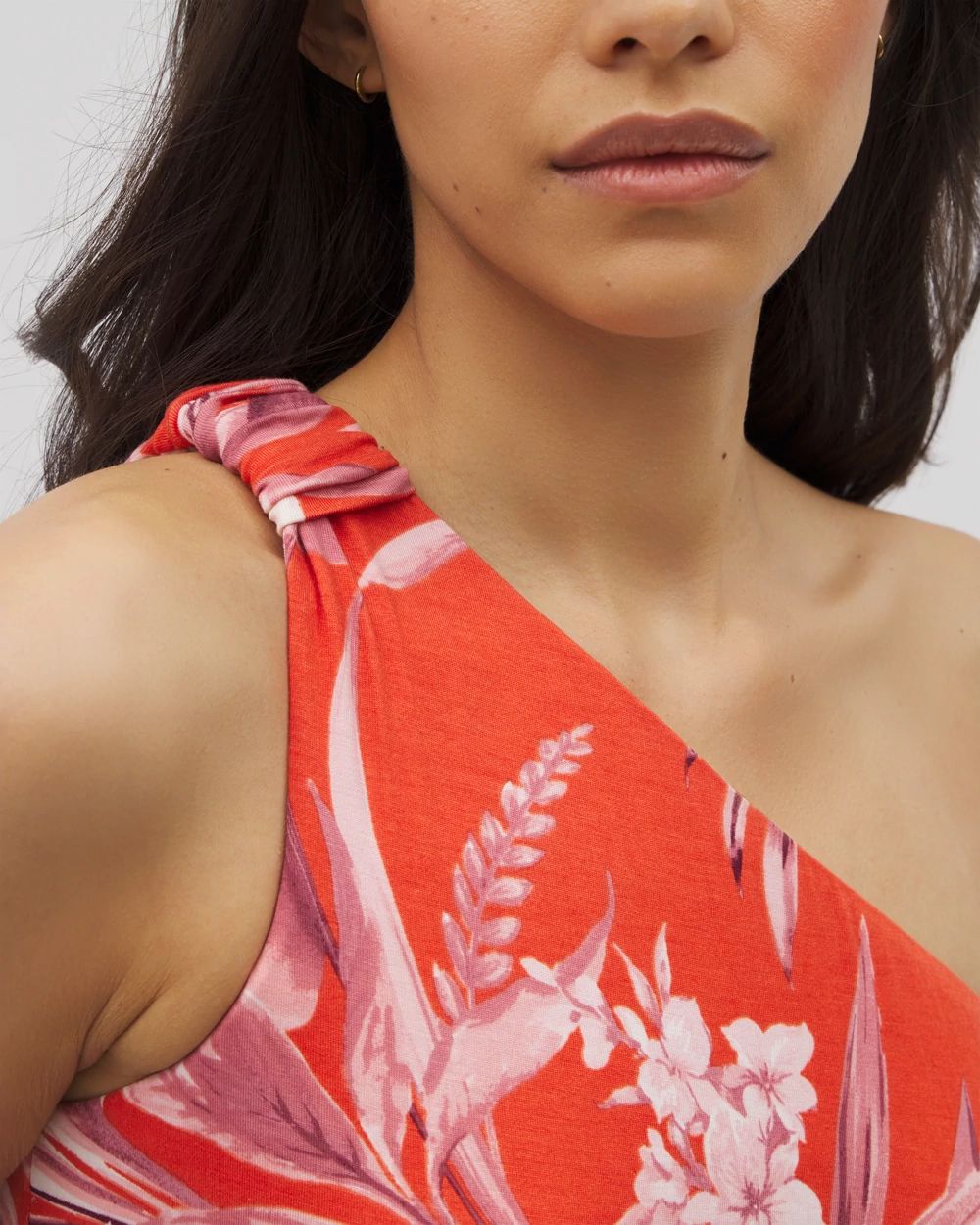 Soft Jersey One-Shoulder Maxi Bra Dress