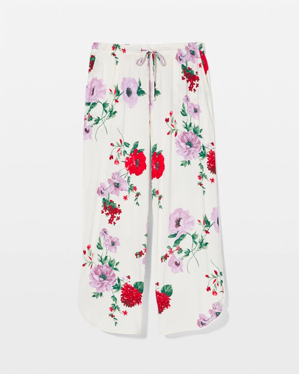 Cool Nights Piped Crop Pajama Pants