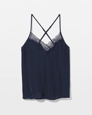 Lace Trim Pajama Cami click to view larger image.