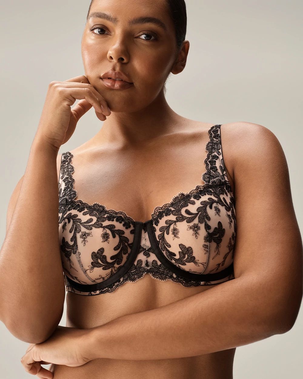 Sensuous Embroidery Balconette Bra