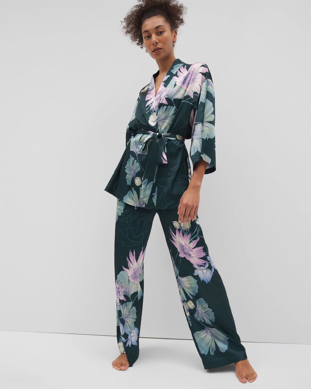 Satin Short Robe
