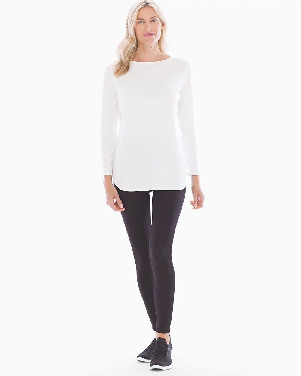 Smoothing Fleece Lined Leggings Black SH