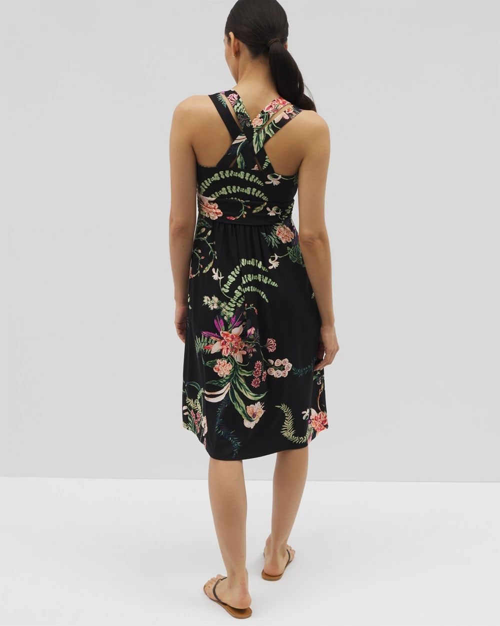 Soft Jersey Cross Back Strap Bra Dress