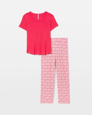 Short Sleeve + Pant Pajama Set click to view larger image.