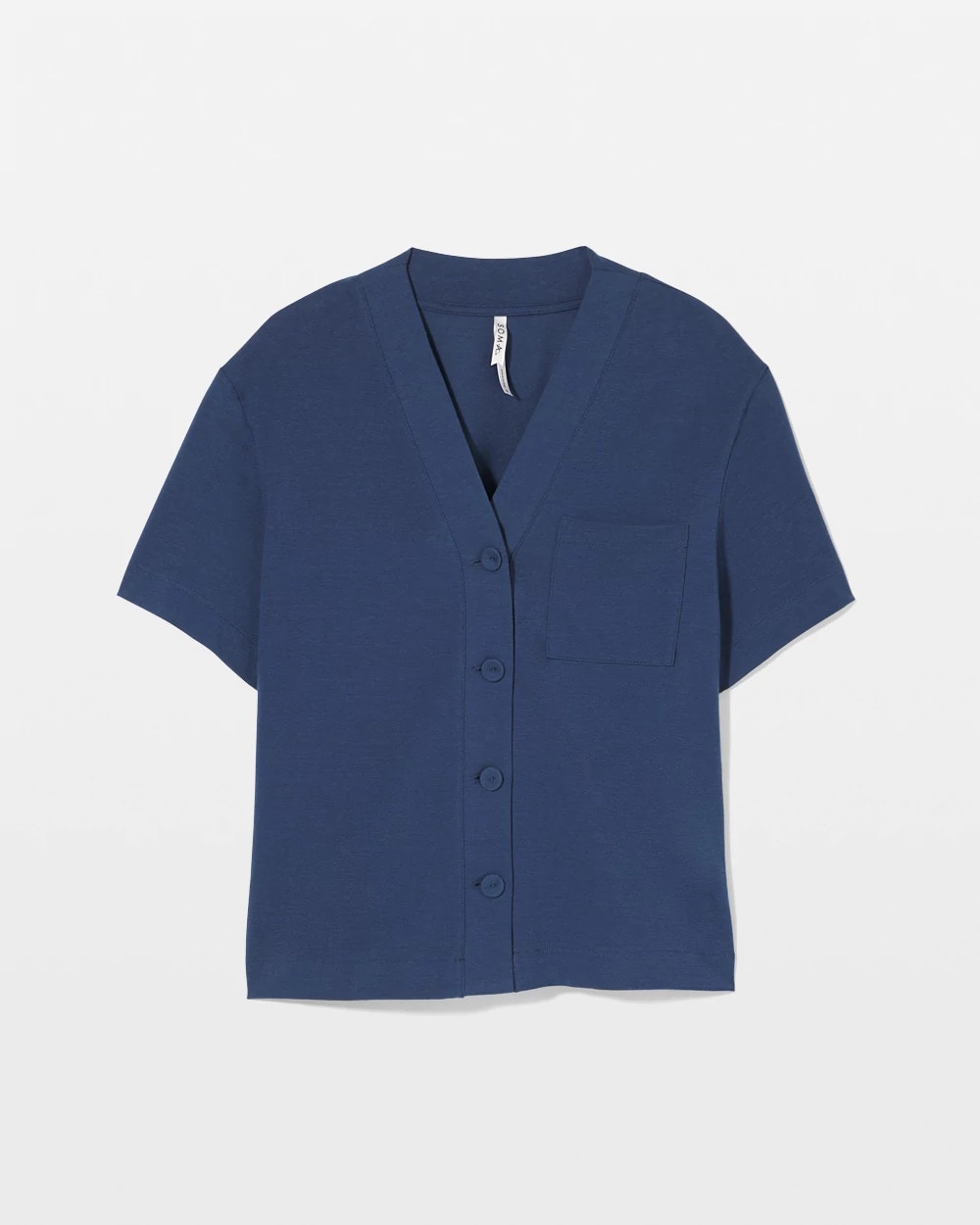 Button-Front Pajama Tee