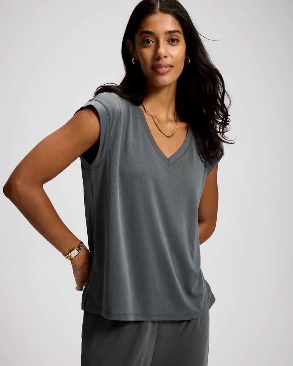 Modern Modal Relaxed Short Sleeve Top