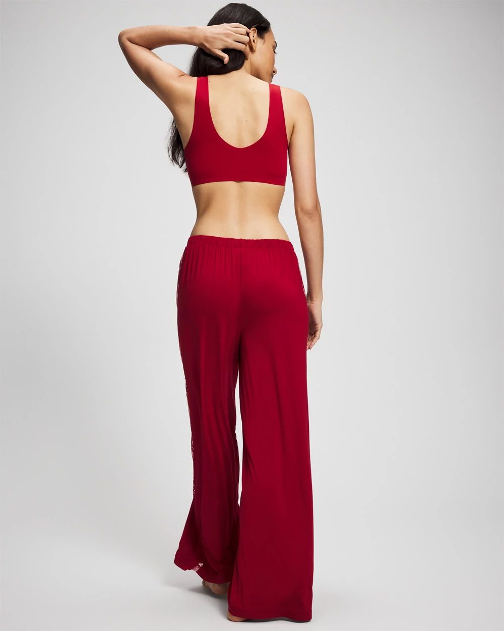 Cool Nights Lace Relaxed Wide Leg Pajama Pant
