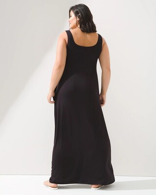 Square Neck Maxi Dress With Built-in Bra