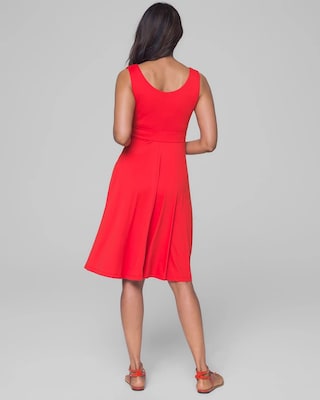 Soft Jersey V Neck Dress with Built-In Bra