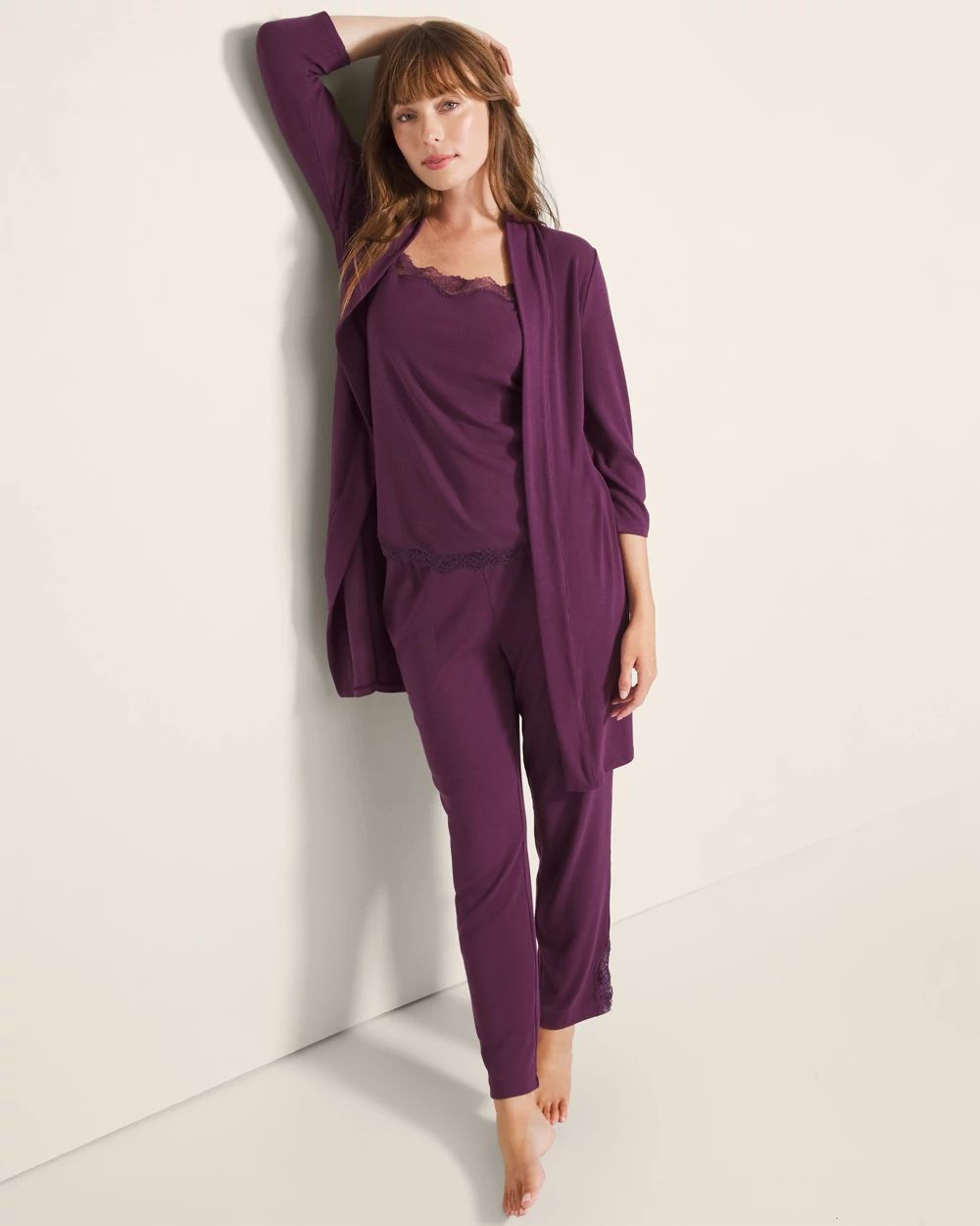 Cool Nights Rib Long-Sleeve Pajama Cardigan