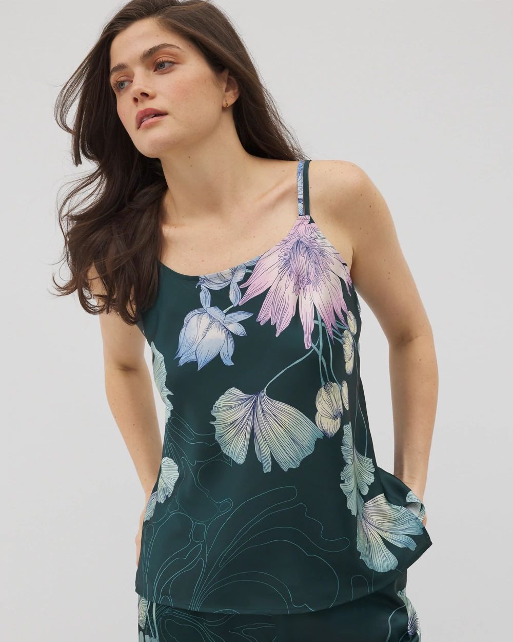 Satin Double Strap Pajama Cami