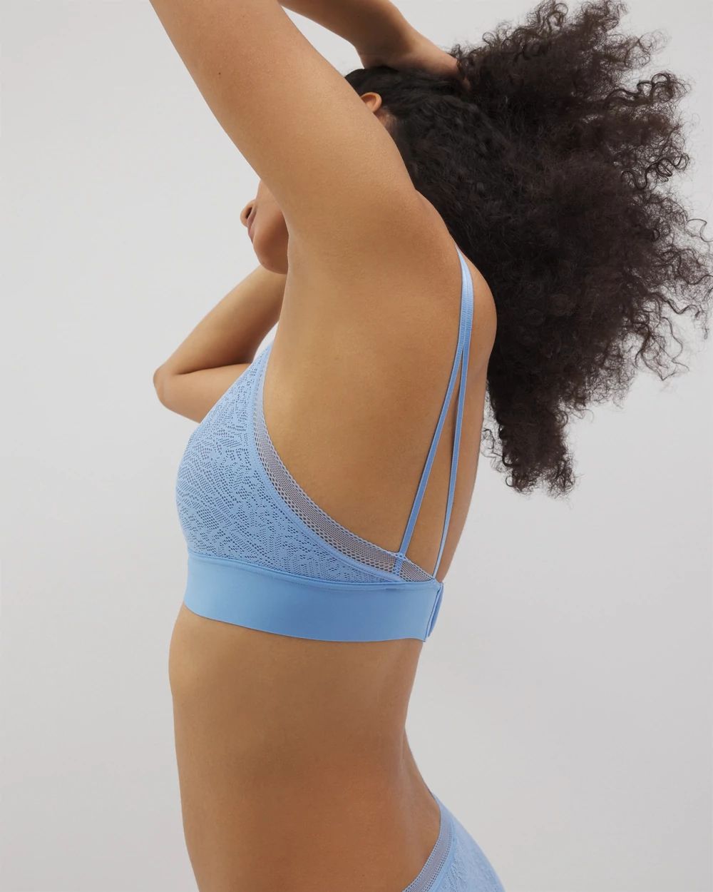 Triangle Bralette with Lace click to view larger image.