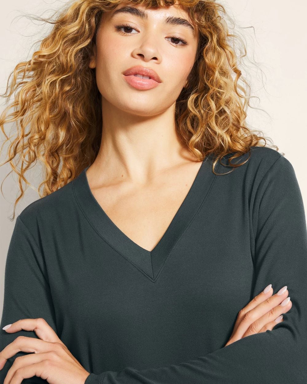 Long-Sleeve Pajama Tunic click to view larger image.