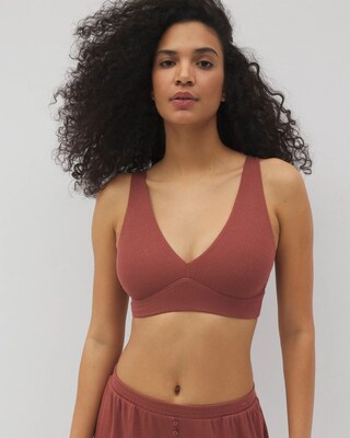 Rib Knit Sleep Bralette click to view larger image.