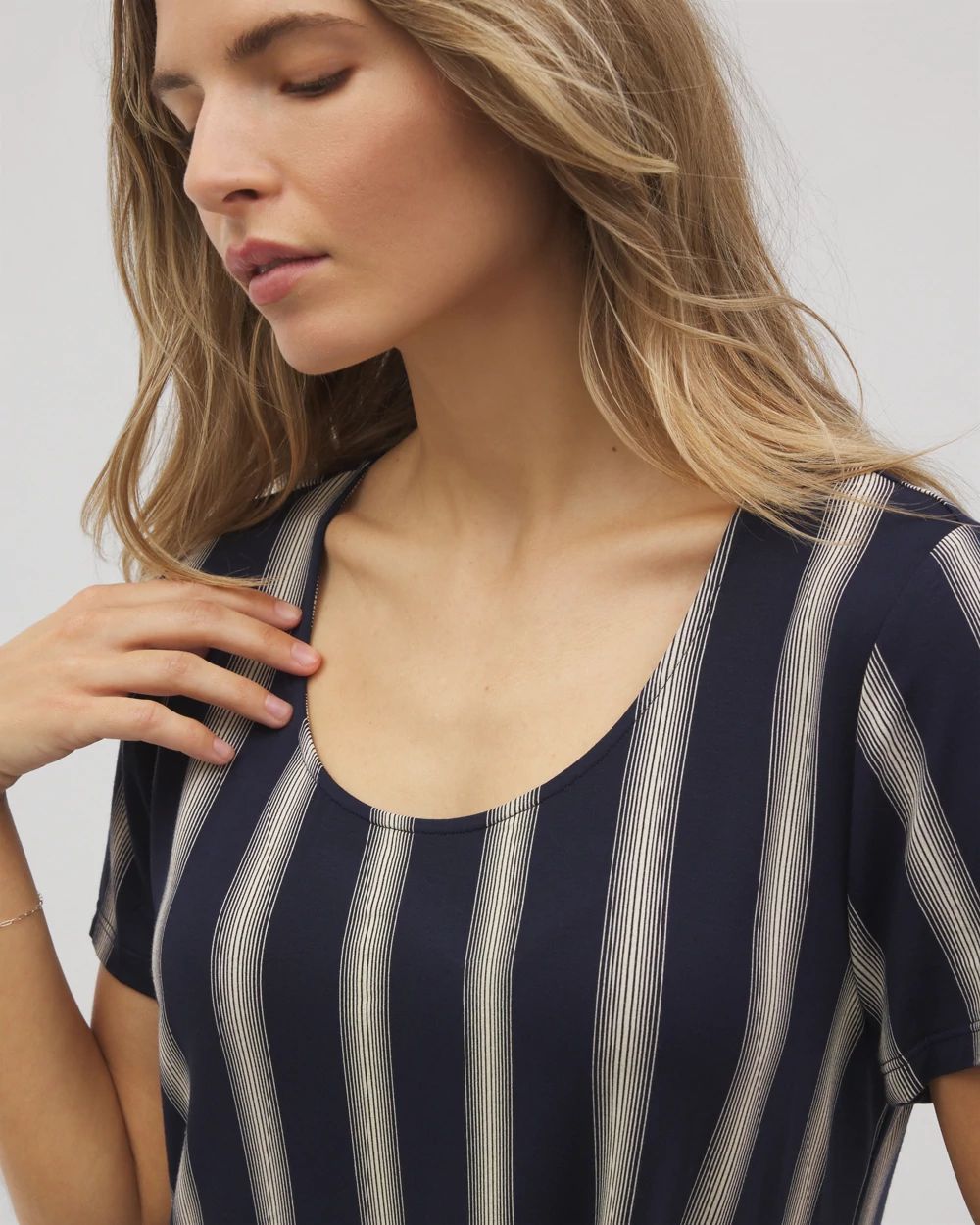 Cool Nights Short Sleeve Scoop Neck Sleepshirt