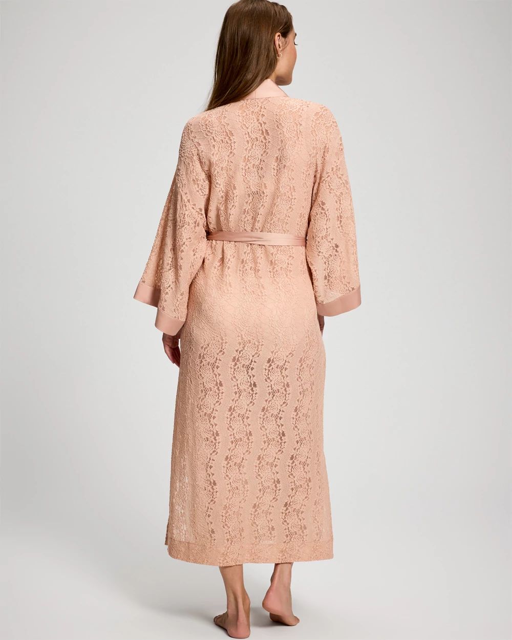 Allover Lace Kimono Robe click to view larger image.