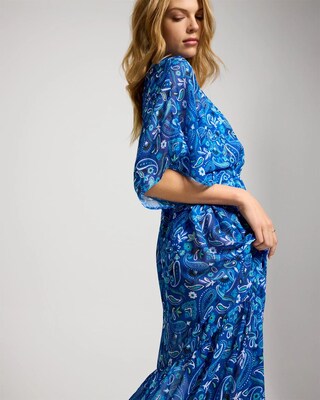 Bleu Rod Beattie Meet Me in Sorrento Chiffon Cover Up Dress click to view larger image.