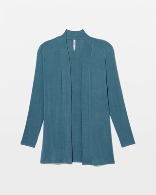 Lightweight Rib Knit Long Sleeve Wrap click to view larger image.