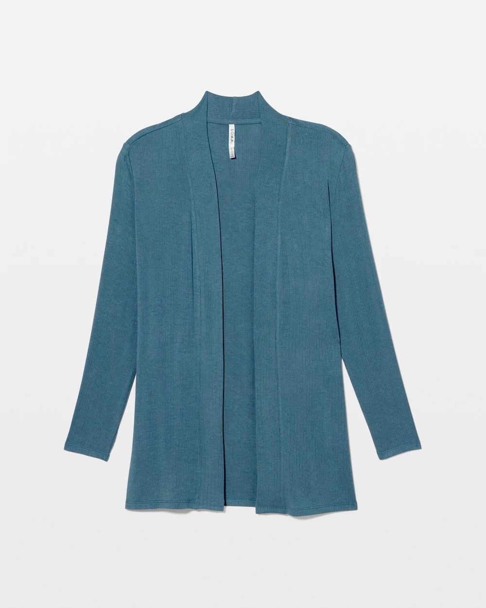 Lightweight Rib Knit Long Sleeve Wrap