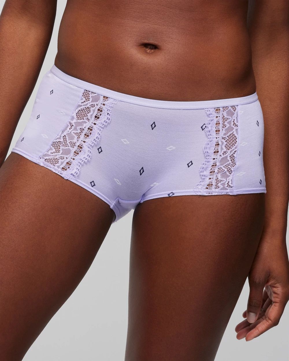 Embraceable Boyshort Panty with Enchanting Lace