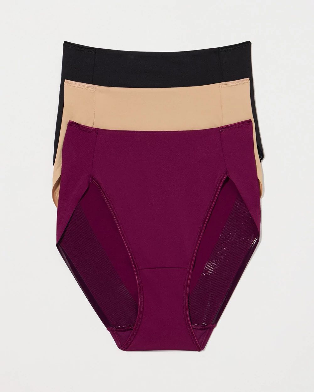 Vanishing Tummy High-Leg Brief Panty 3 Pack