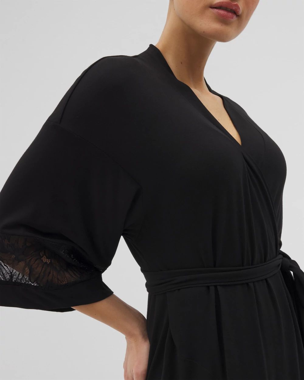 Cool Nights Robe With Lace
