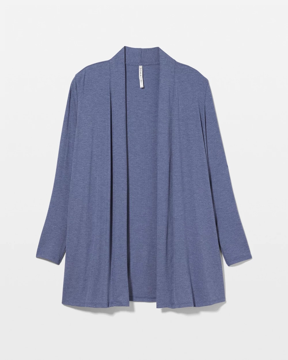 Lightweight Rib Knit Long Sleeve Wrap