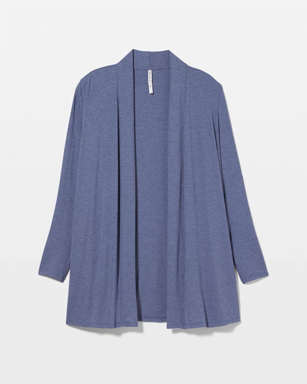 Lightweight Rib Knit Long Sleeve Wrap