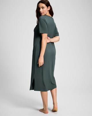 Short-Sleeve Long Sleepshirt click to view larger image.