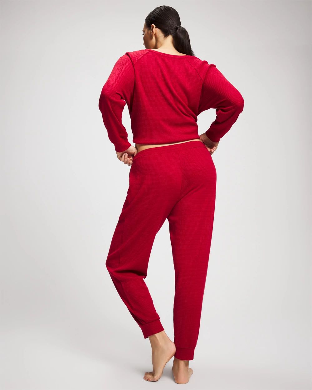Cozy Waffle Banded Pajama Bottom