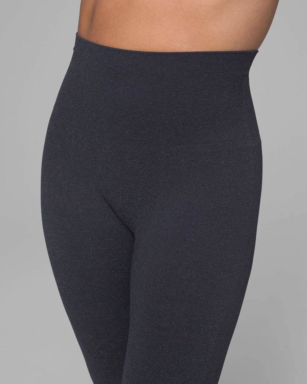 Slimming Denim Crop Leggings click to view larger image.