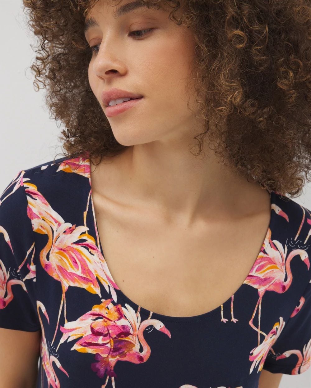 Cool Nights Short Sleeve Scoop Neck Sleepshirt