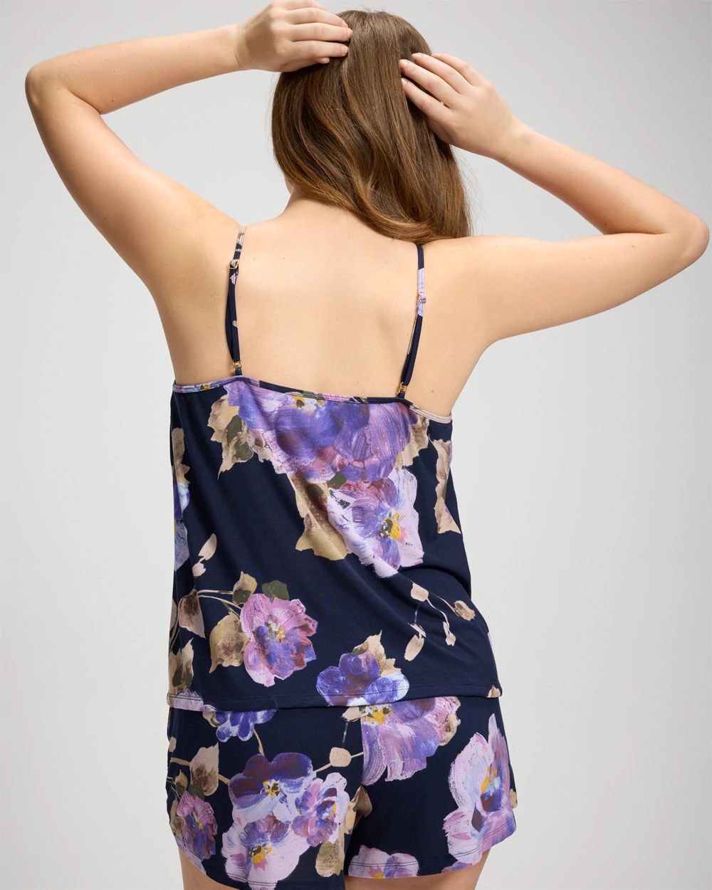 Lace Trim Soft Support Pajama Cami click to view larger image.