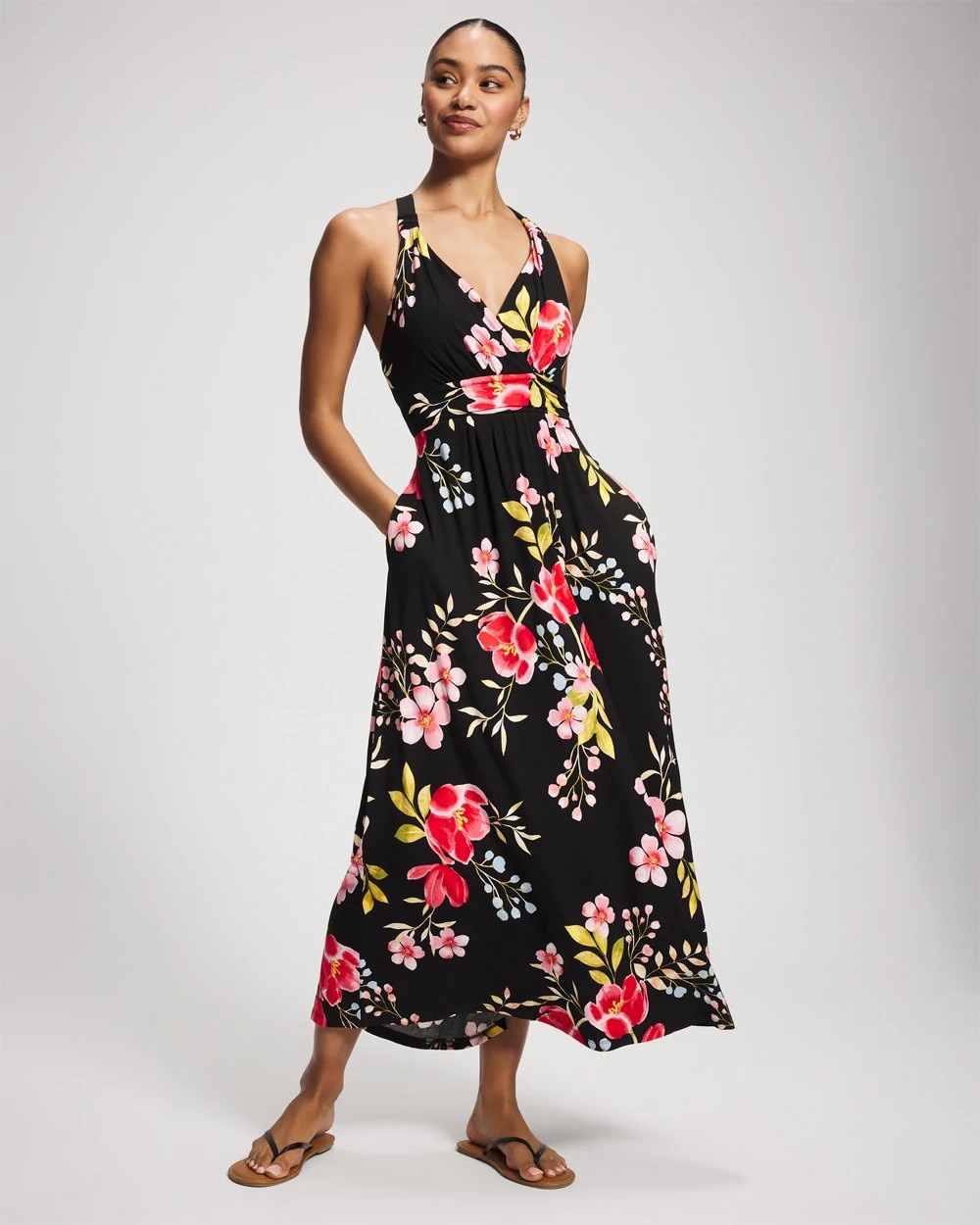 Soft Jersey Crossback Maxi Bra Dress