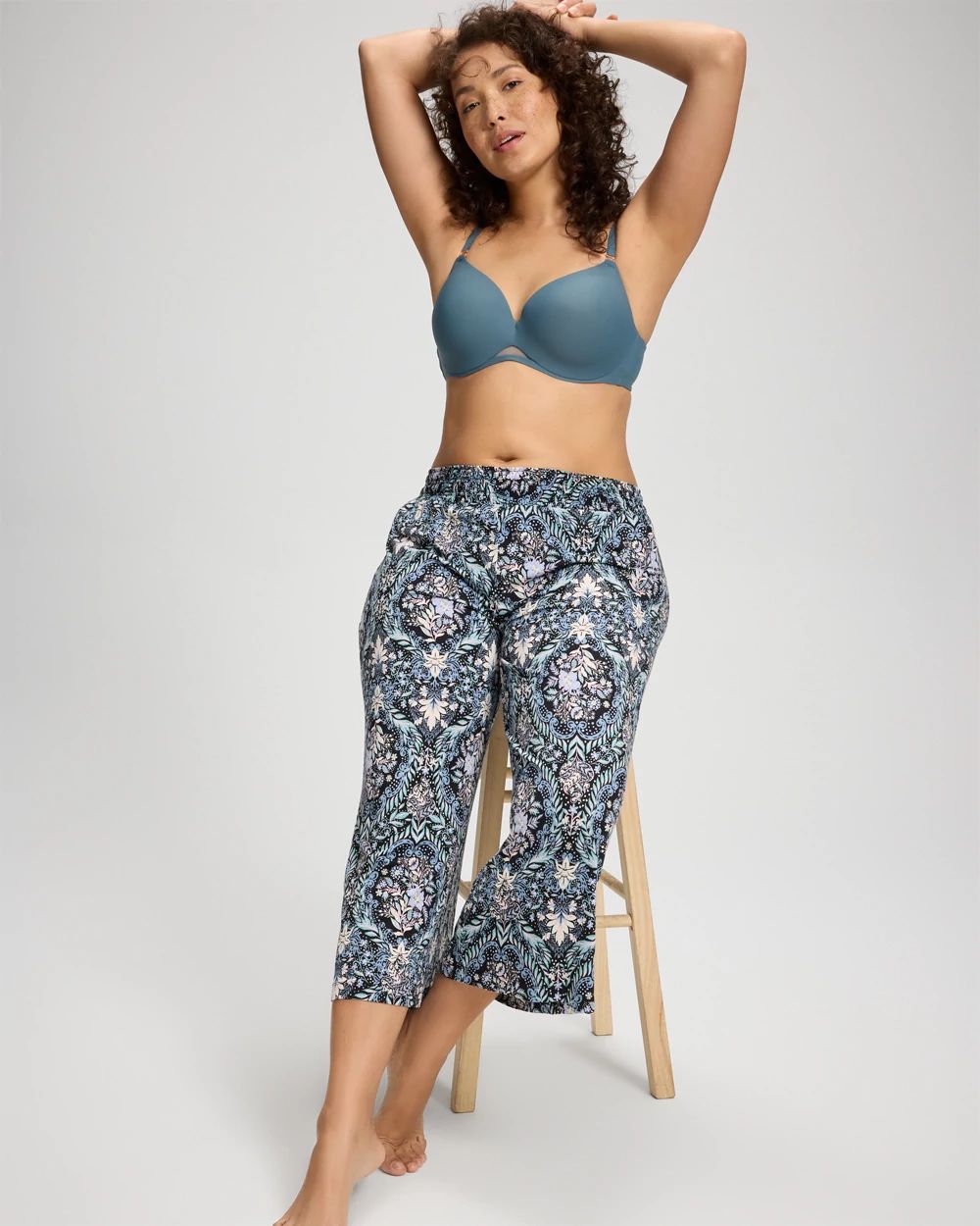 Cool Nights Cropped Pajama Pants