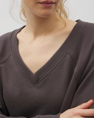 V-Neck Sweatshirt click to view larger image.
