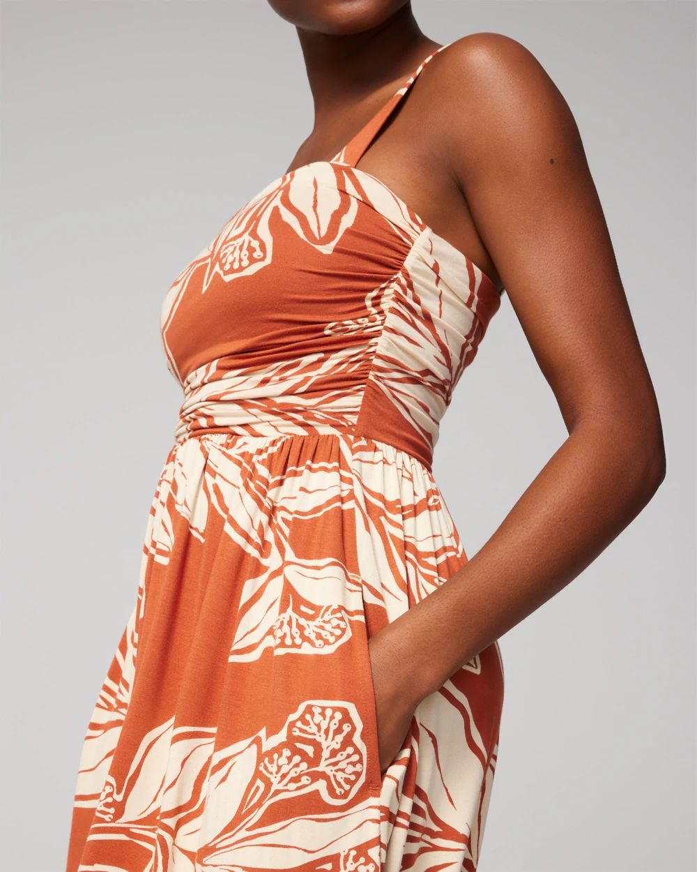 Soft Jersey Rouched Short Bra Dress