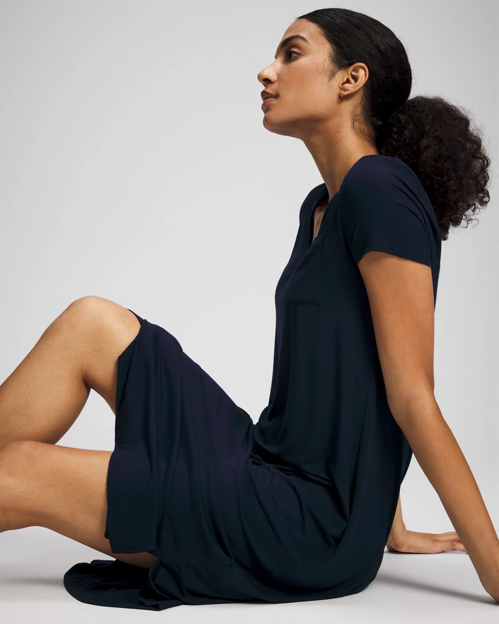 Cool Nights Short Sleeve Long Sleepshirt