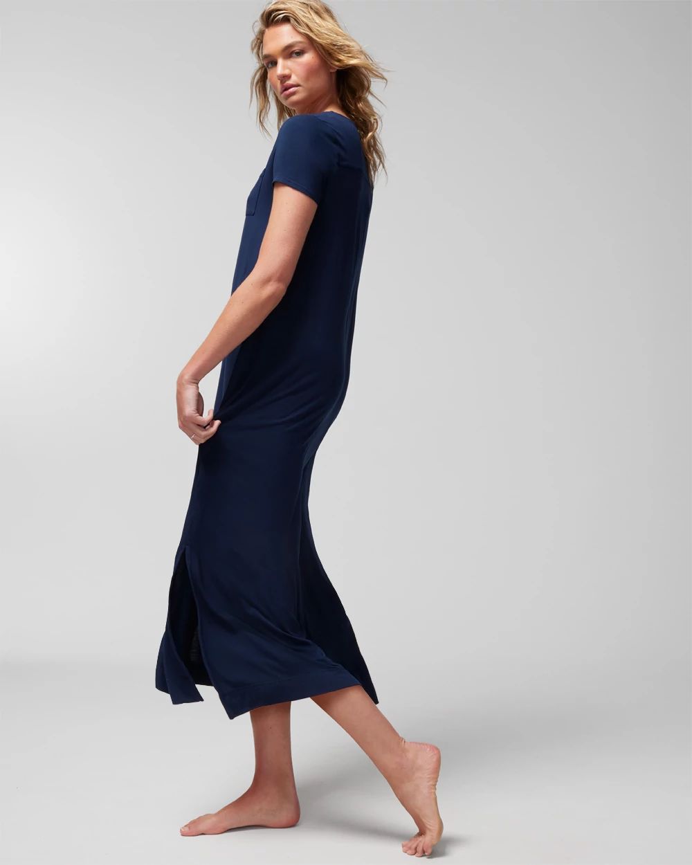 Cool Nights Short Sleeve Long Sleepshirt