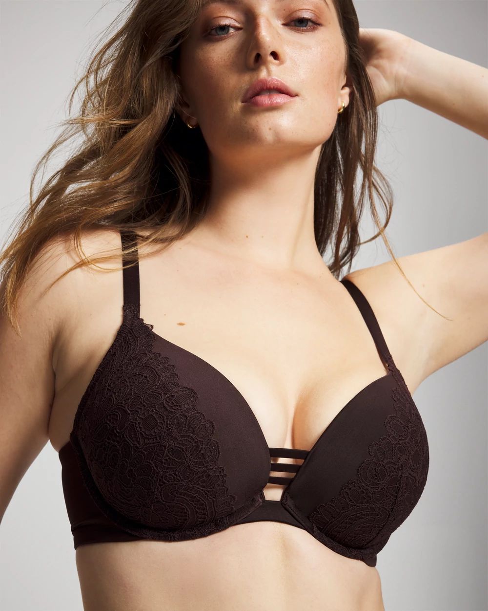 Push-up Plunge Bra with Lace click to view larger image.