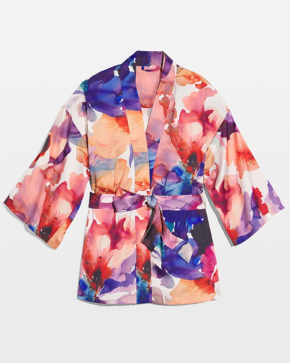 Satin Short Robe