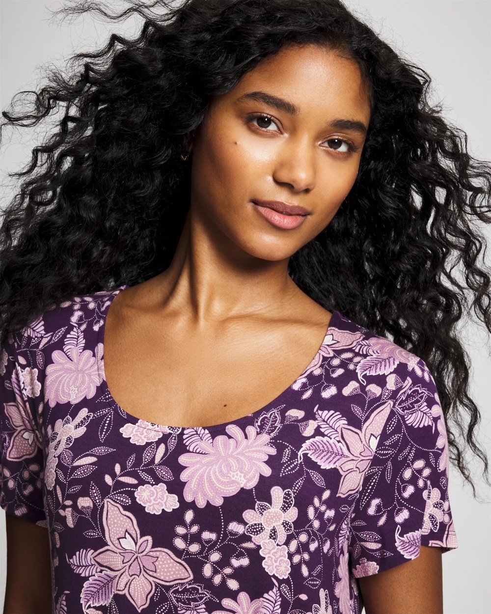 Short Sleeve Scoop Neck Sleepshirt