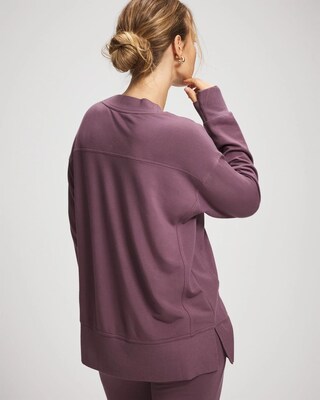 Ultrasoft Fleece V-Neck Sweatshirt click to view larger image.