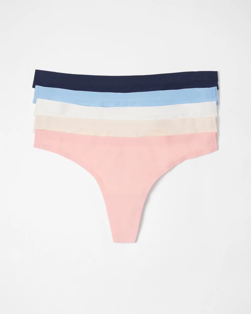 Soft Stretch Thong Panty 5 Pack