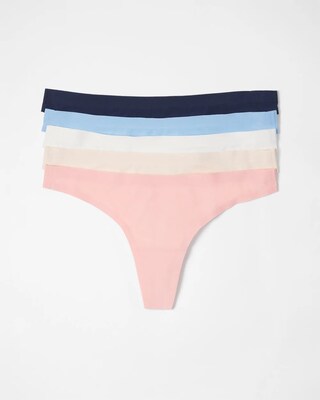Soft Stretch Thong Panty 5 Pack